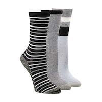 Copper Sole Women's 3 Pack Casual Crew Socks