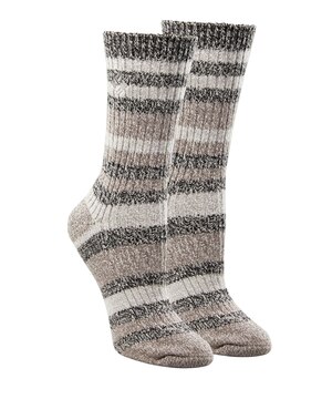 Columbia Women's 2-Pack Super Soft Canyon Stripe Crew Sock
