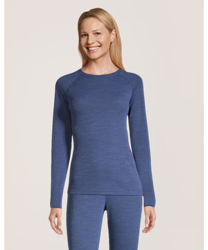 WindRiver Women's Merino Wool T-Max Heat Crew Neck Long Sleeve Top