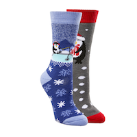 Mi-chaussettes isothermes d'épaisseur moyenne et à dessous entièrement rembourrés pour femmes, Columbia, paquet de 2 Front_Angled_Right