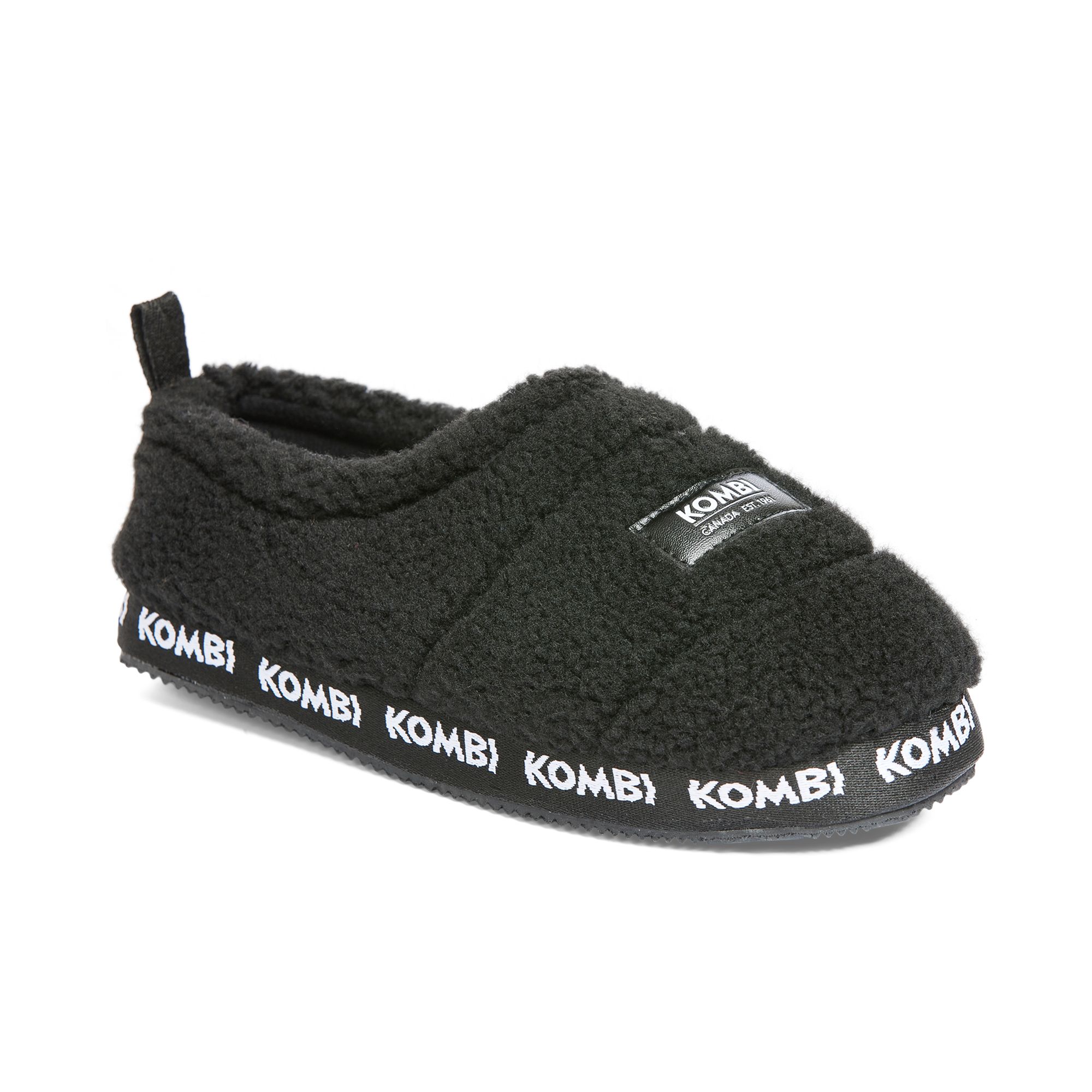 Pantoufles à enfiler en sherpa pour femmes, Slip, KOMBI
