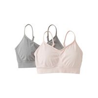 Brassière confort sans coutures pour femmes, paquet de 2, Denver Hayes Front_Flat