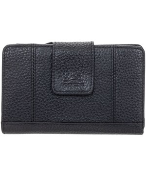 Portefeuille pochette de sécurité en cuir maroquiné moyen avec protection RFID pour femmes, Mancini