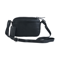 Mancini Leather Goods Women's Pebelled RFID Secure Clara Crossbody Bag