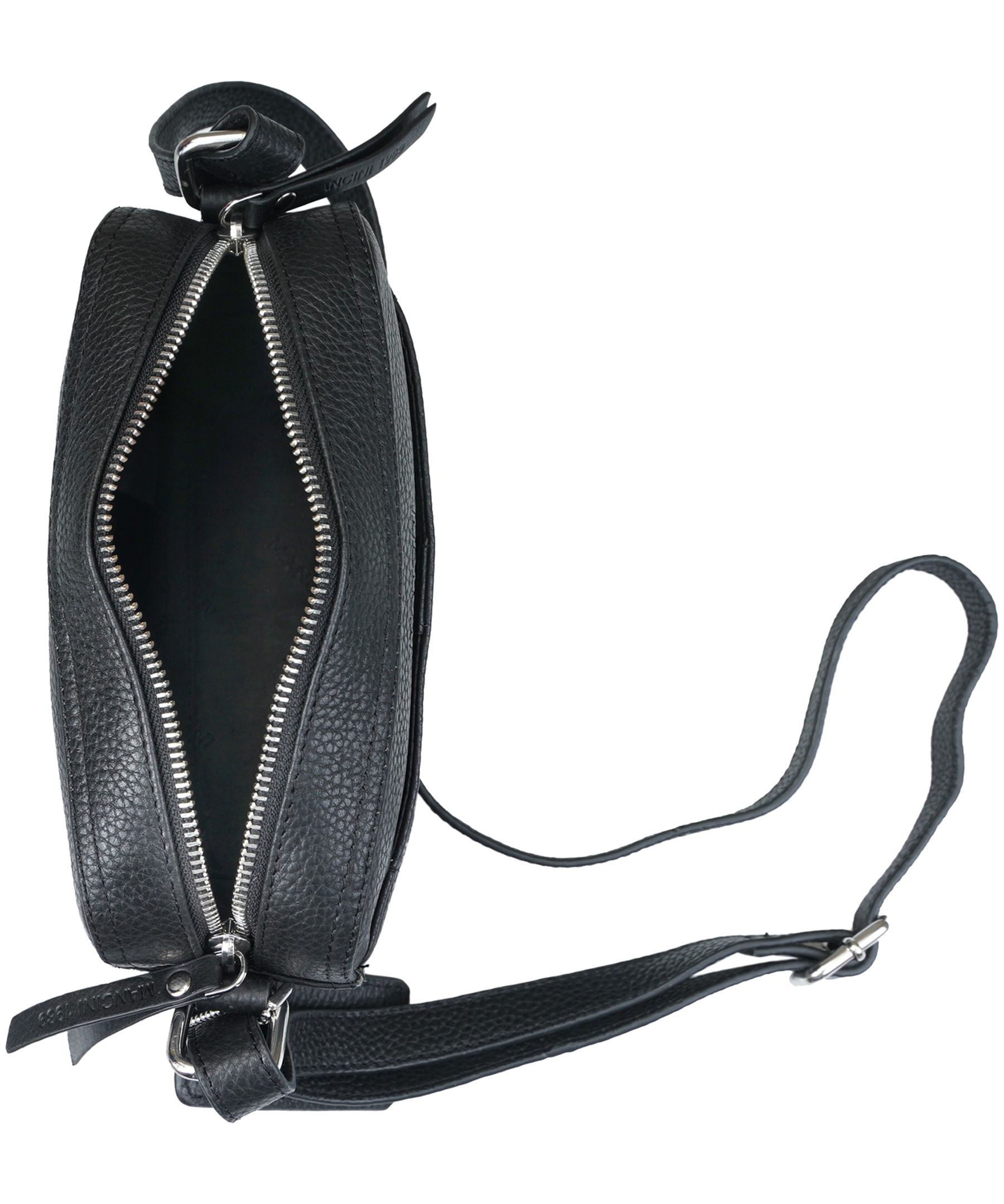 Mancini Leather Goods Women's Pebbled RFID Secure Clara Crossbody Bag
