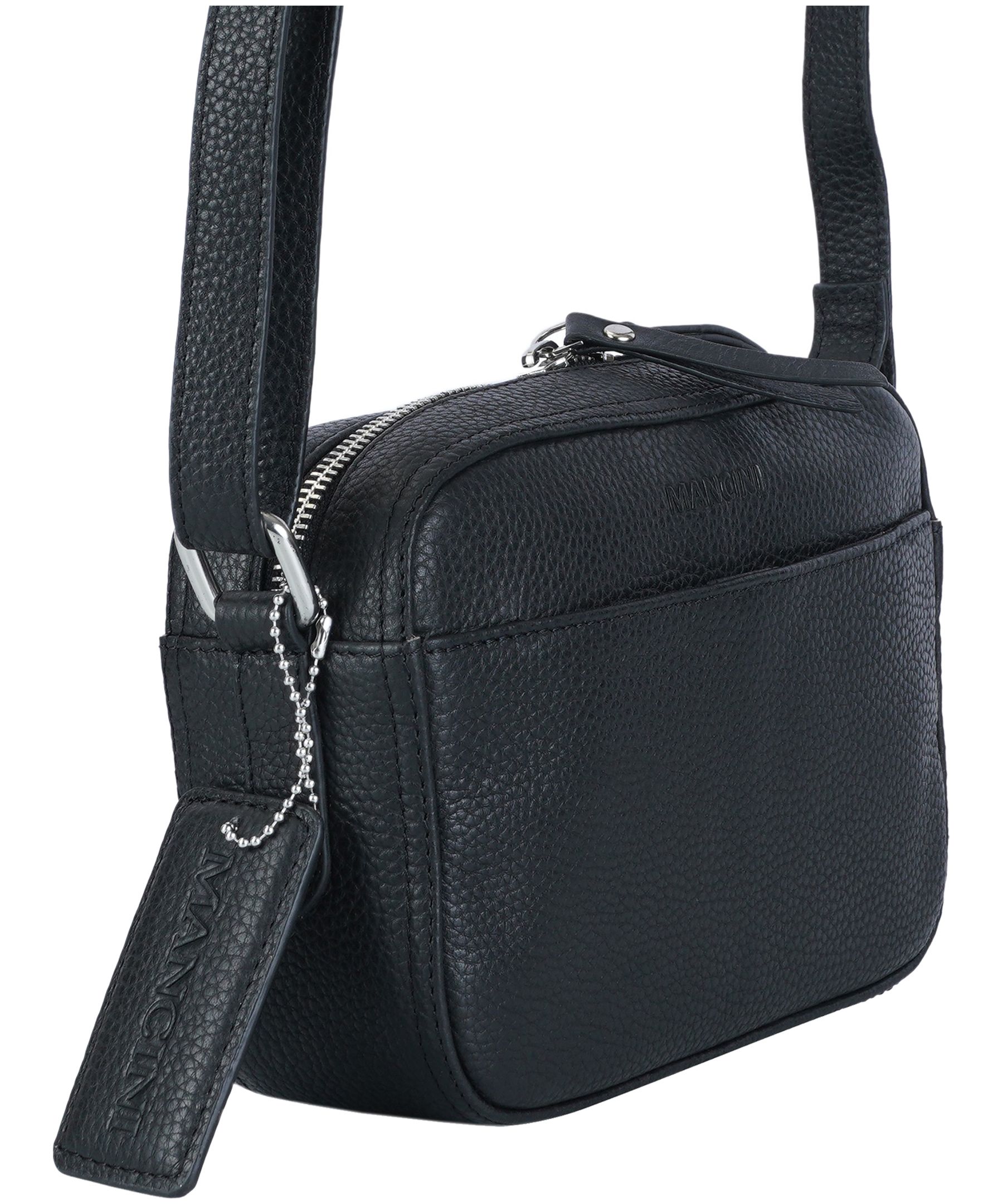 Mancini Leather Goods Women's Pebbled RFID Secure Clara Crossbody Bag