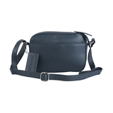 Sac à bandoulière de sécurité en cuir maroquiné à protection RFID pour femmes, Clara, Mancini Front_Flat