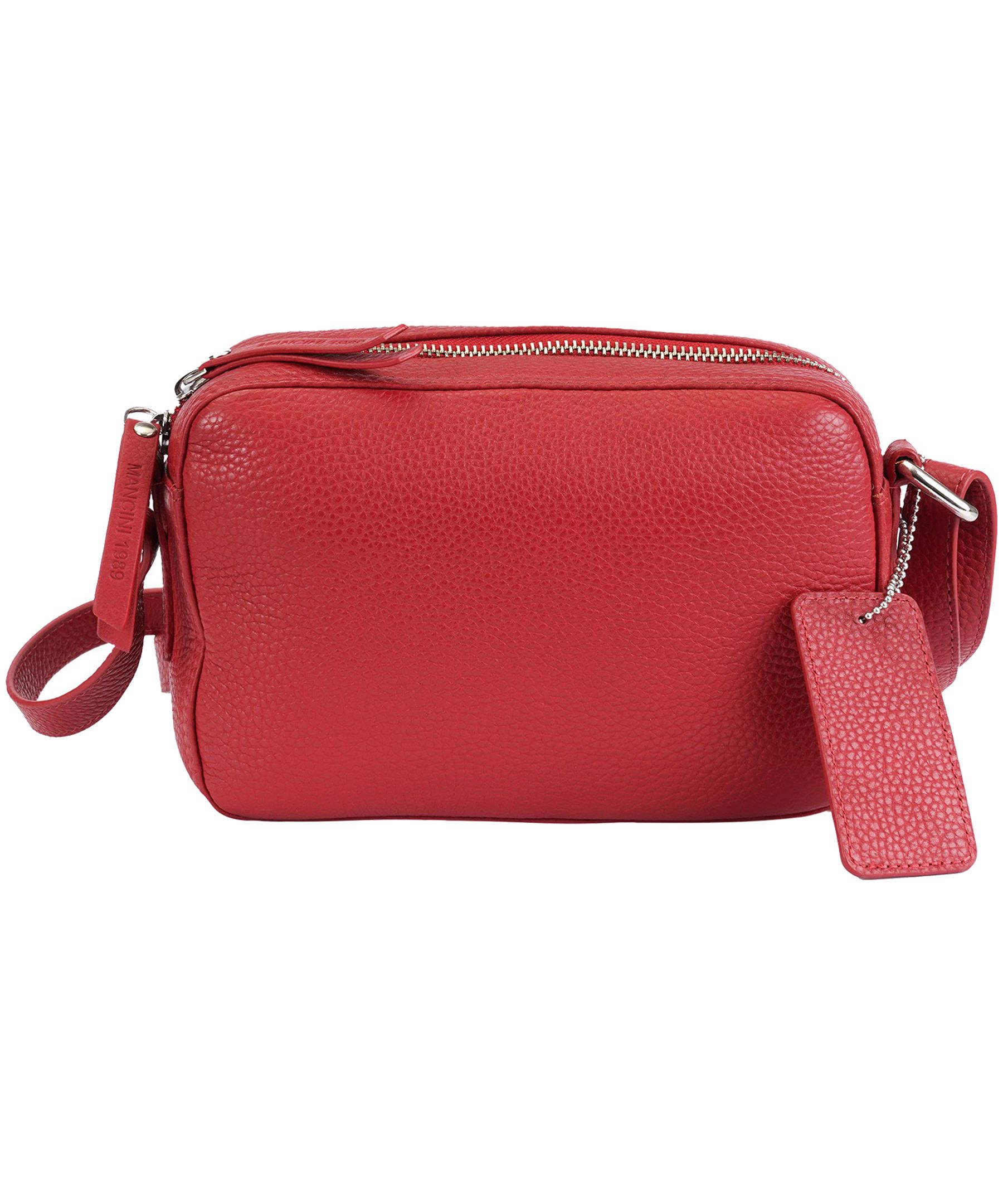 Mancini Leather Goods Women's Pebbled RFID Secure Clara Crossbody Bag