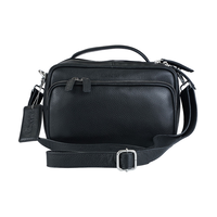 Sac fourre-tout maroquiné à bandoulière pour femmes, Julianna, Mancini Front_Flat