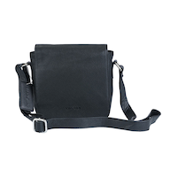 Sac à bandoulière en cuir maroquiné pour femmes, Page, Mancini