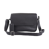 Sac à main en cuir maroquiné à fermeture à rabat pour femmes, Kemberly, Mancini Front_Flat