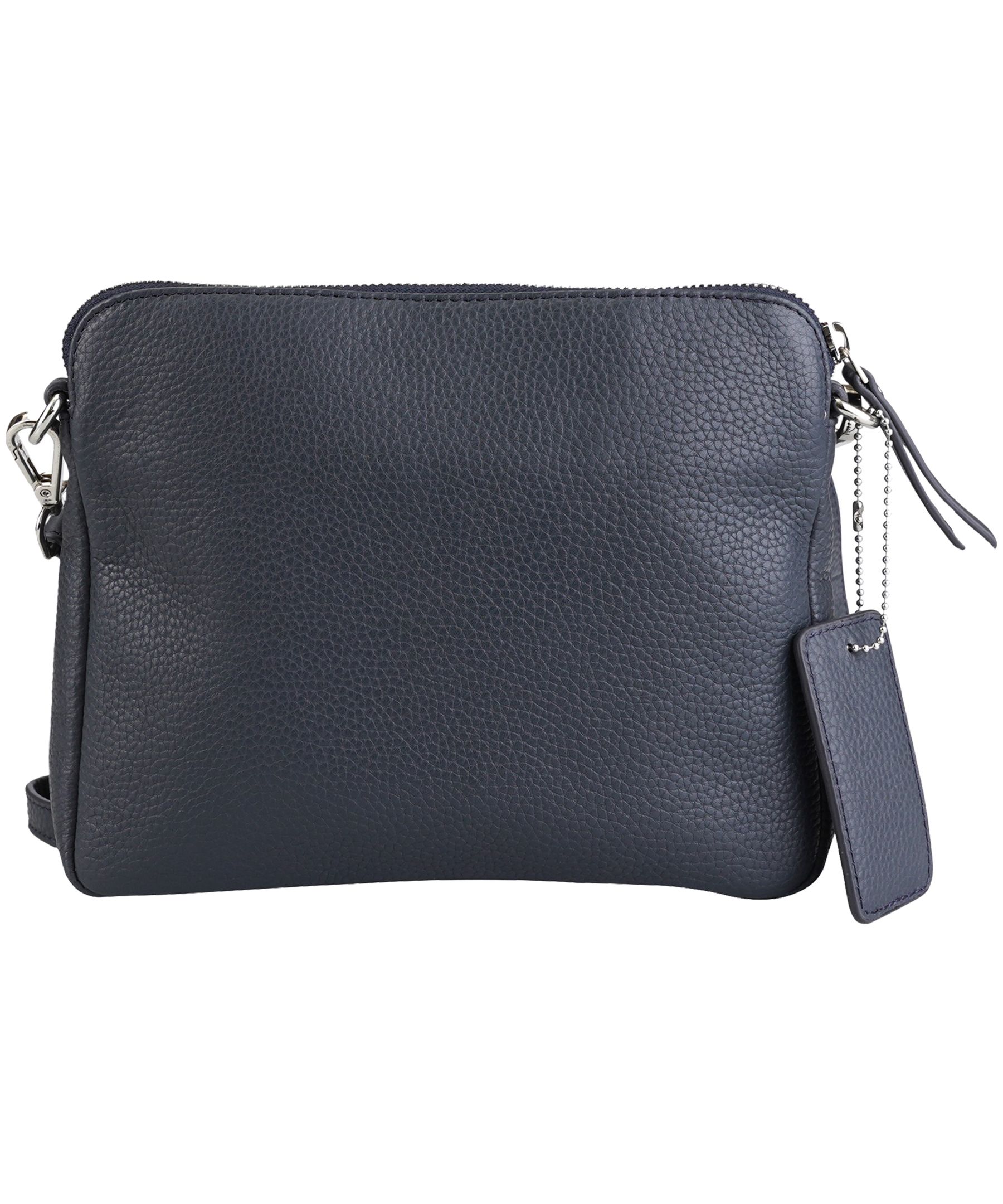 Mancini Leather Goods Women's Pebbled Valerie Small Crossbody Bag