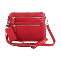 Mancini Leather Goods Women's Pebbled Valerie Small Crossbody Bag