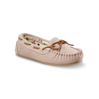 Denver Hayes Women's Cowsuede Slipper Front_Three_Fourths_Angled_Right