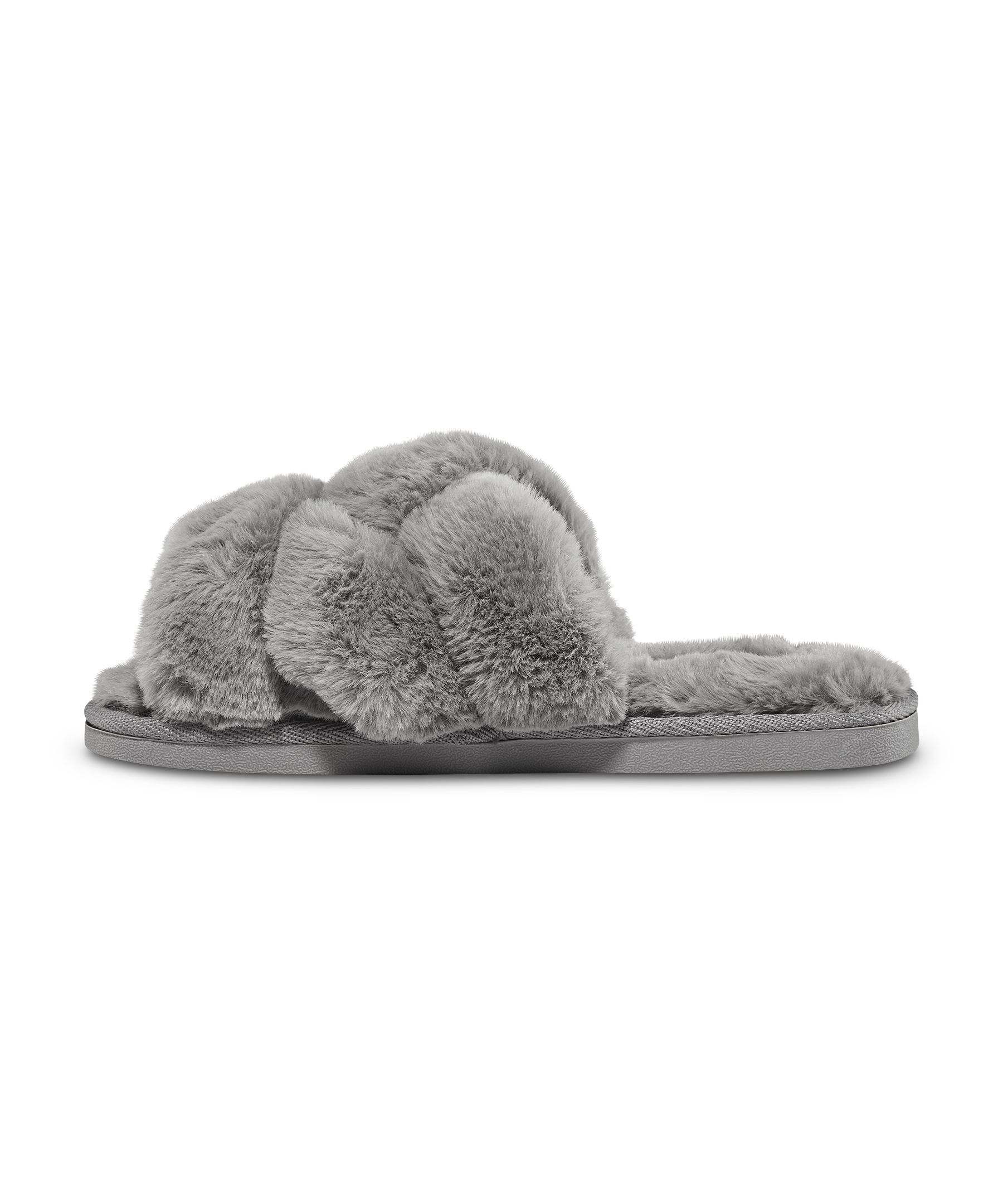 Denver Hayes Women's Criss-Cross Faux Fur Slide