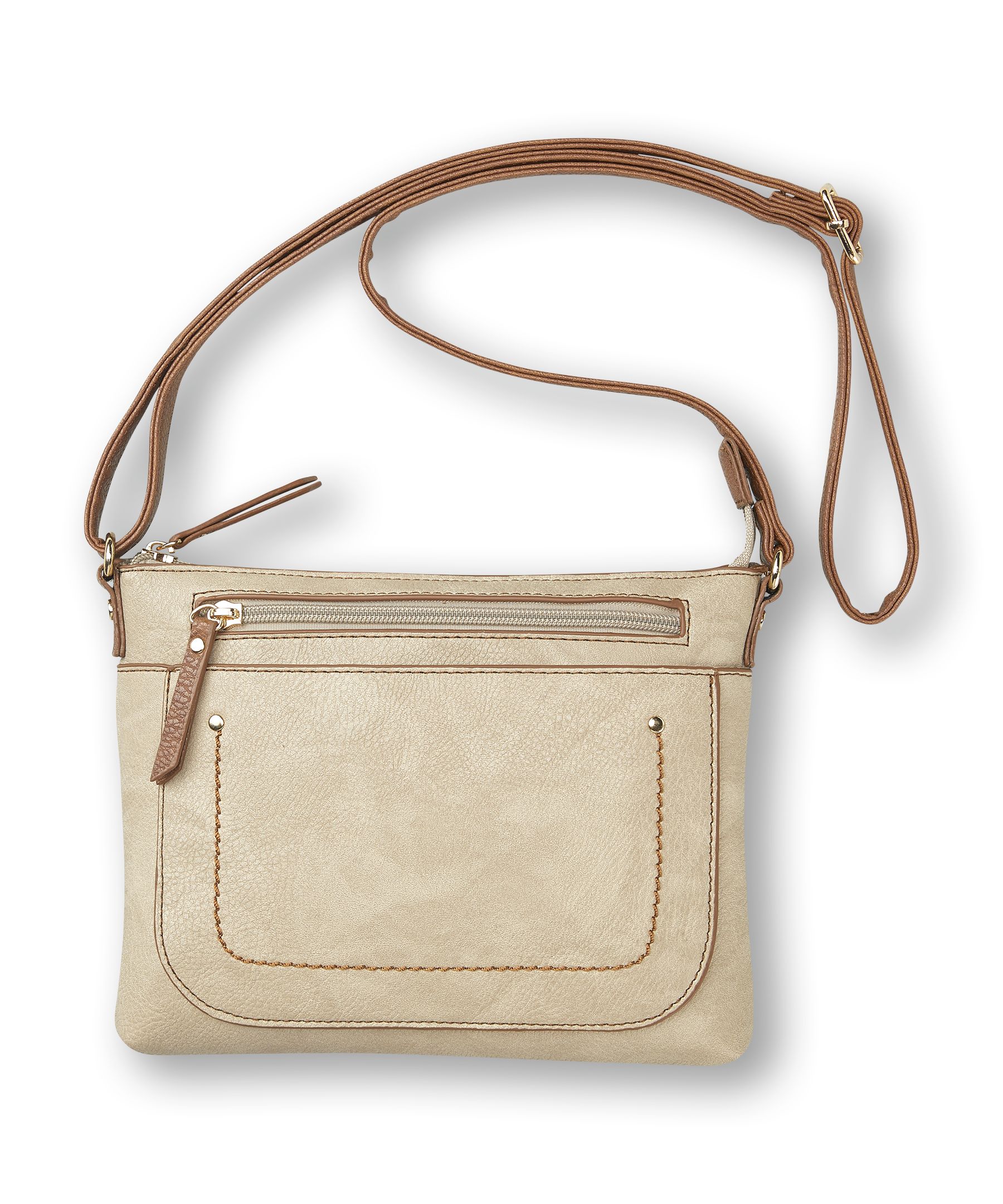 Denver Hayes Women's Cross-Body Purse with Contrast Strap