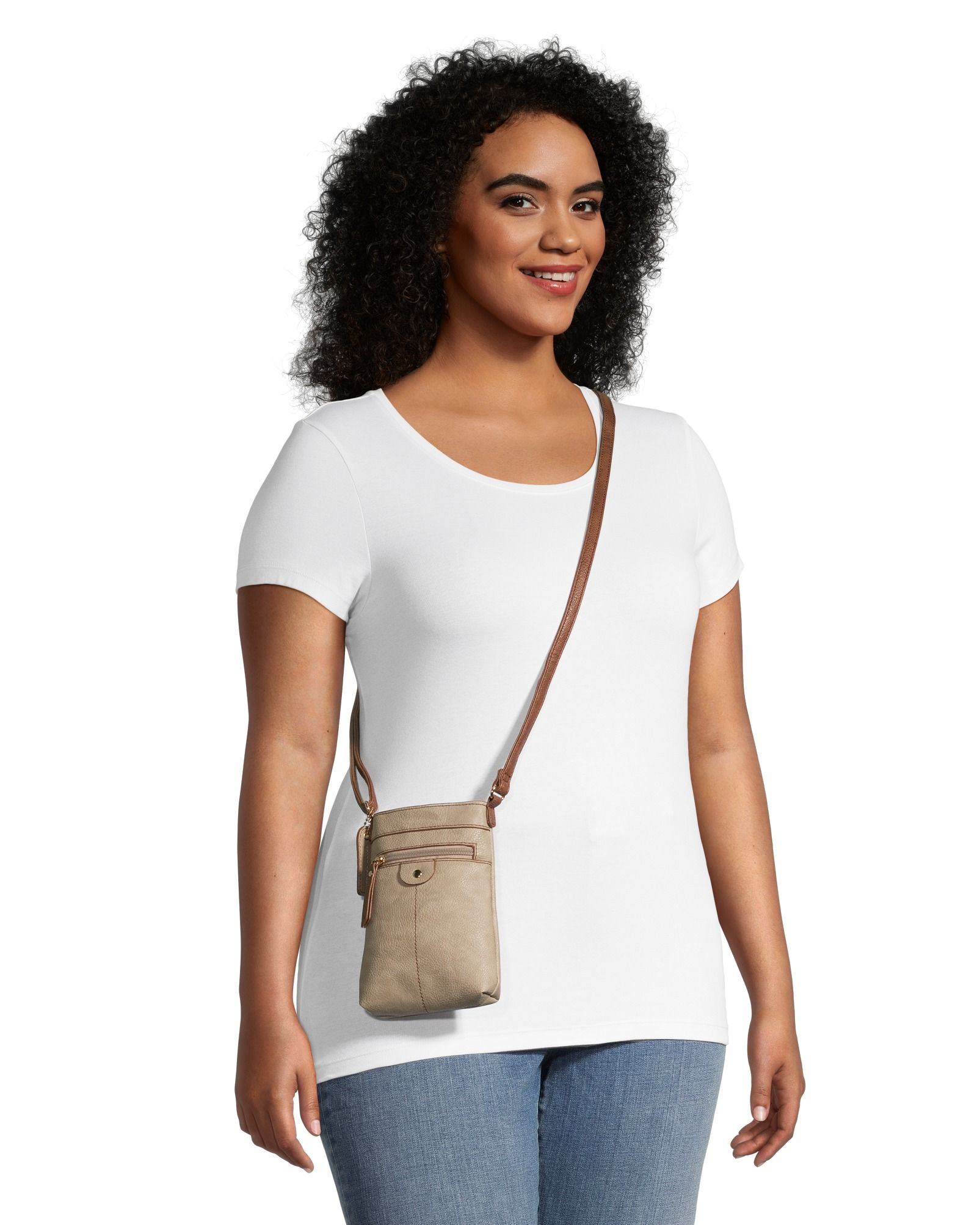 Sac à main à bandoulière avec étui de téléphone pour femmes, Denver Hayes