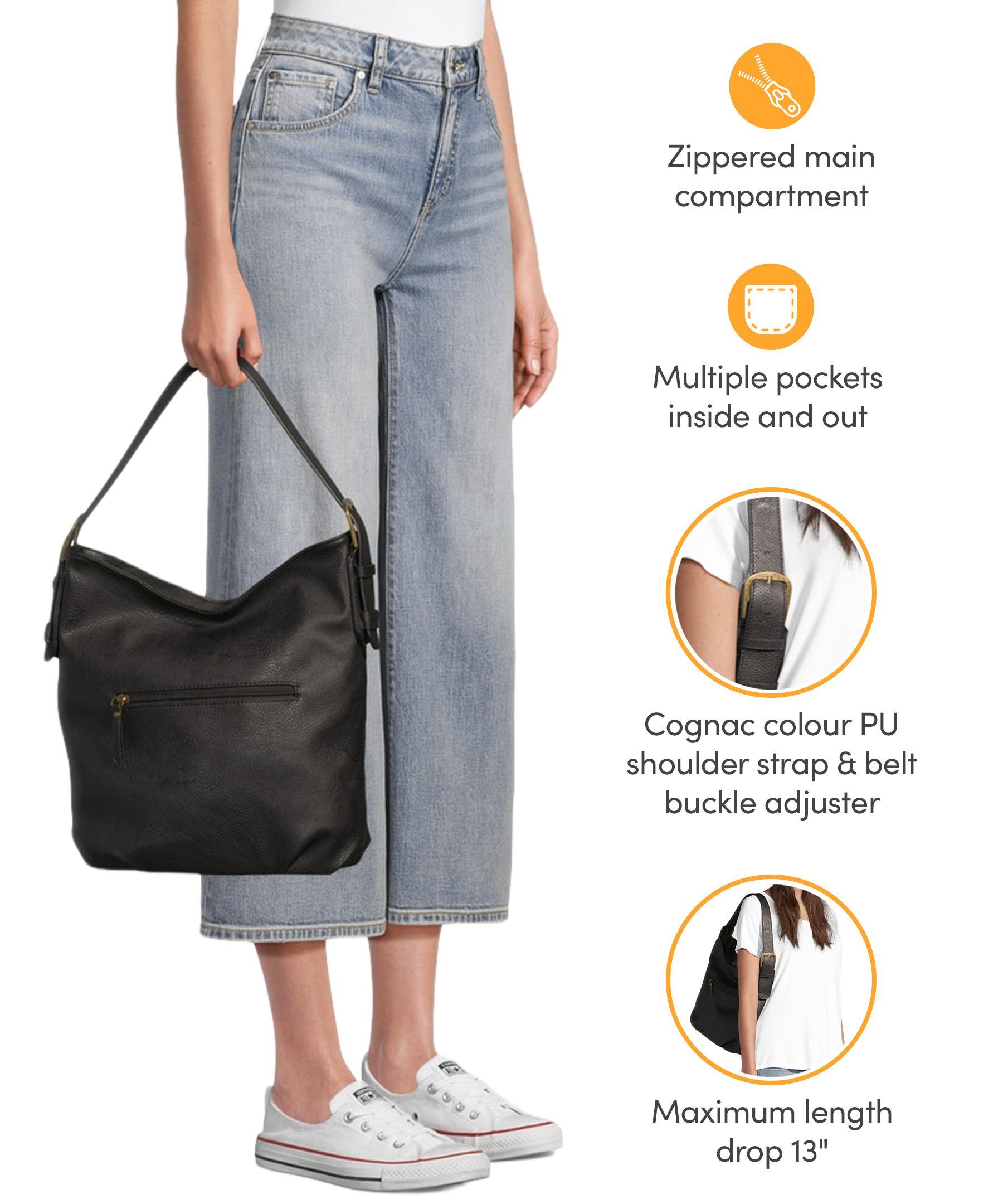 Denver Hayes Handbag with Contrast Strap