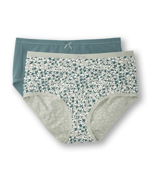 Denver Hayes Women's 2 Pack Cotton Stretch Modern Brief Underwear