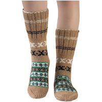 FAZL Women's Handmade Cozy Himalayan Socks Composite_or_Mixed