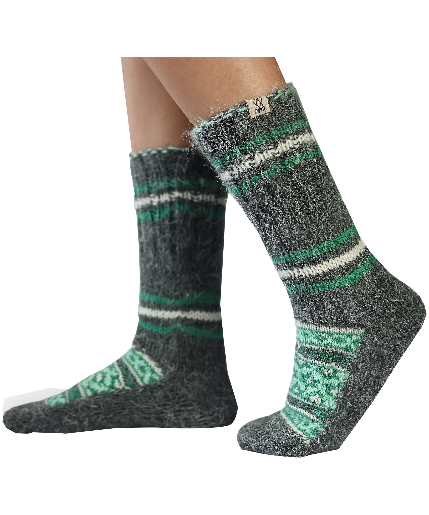 Chaussettes himalayennes douillettes faites à la main pour femmes, FAZL