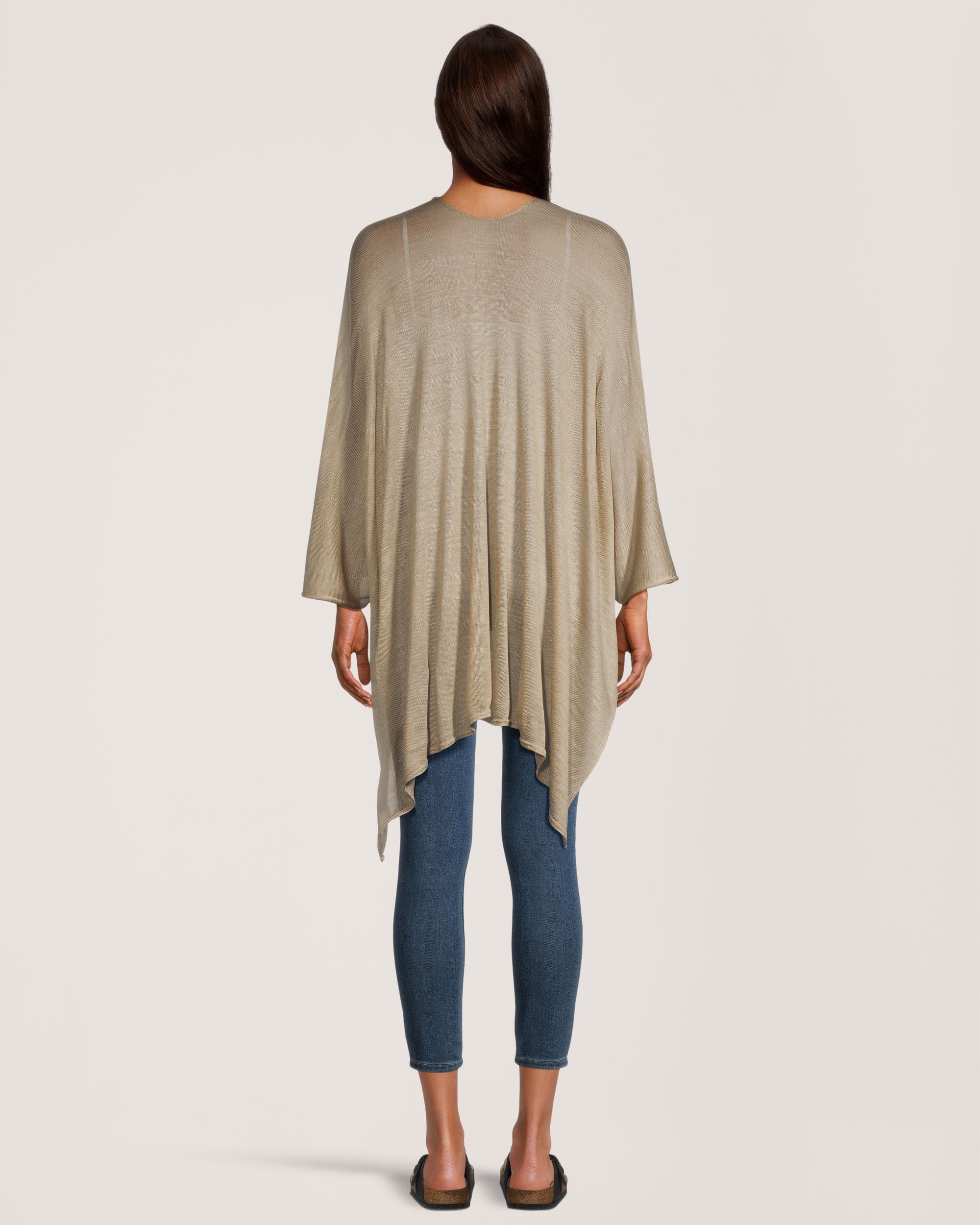 Foulard de style ruana en tricot fin pour femmes, Denver Hayes