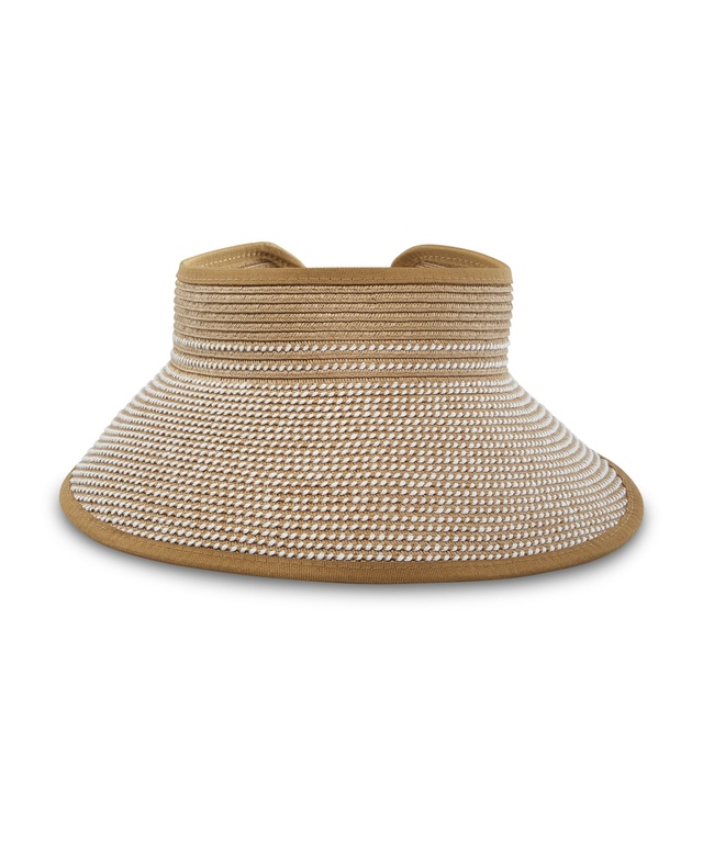 Chapeau De Soleil Paille Femme JIAHG - Visière 12cm UV UPF50+ - Bande Élastique