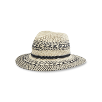 Chapeau en paille pour femmes, FarWest Front_Three_Fourths_Angled_Left