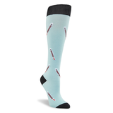 Wel-max Chaussettes de longueur genou à compression légère pour femmes Front_Three_Fourths_Angled_Right