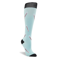 Wel-max Chaussettes de longueur genou à compression légère pour femmes Front_Three_Fourths_Angled_Right