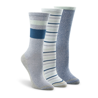 Copper Sole Women's 3 Pack Casual Crew Socks