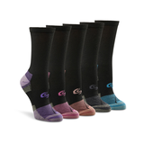 Copper Sole Women's 5 Pack Extreme Atheltic Crew Sock Front_Three_Fourths_Angled_Right