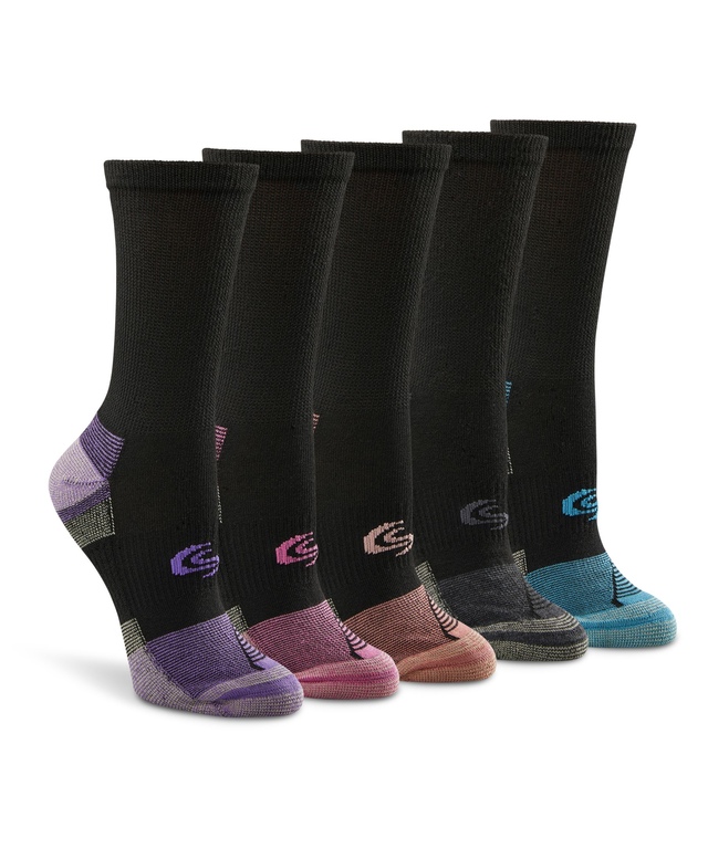 Mi-chaussettes pour femmes, paquet de 5 paires, Extreme Athletic, Copper Sole