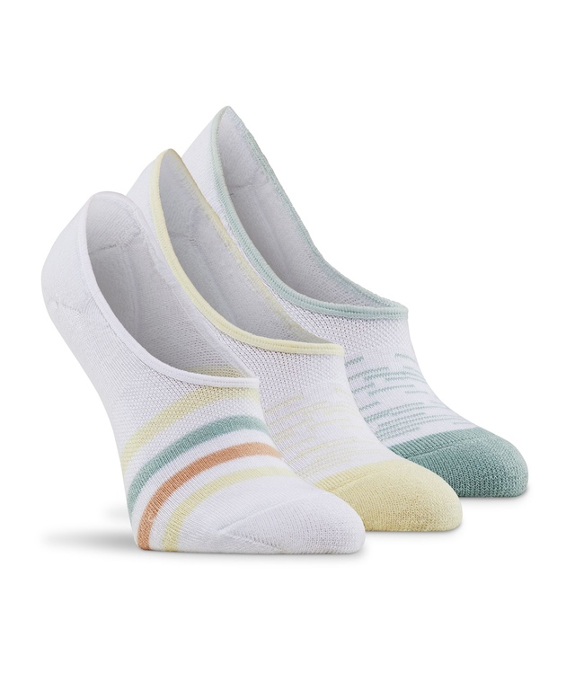 Chaussettes de sport invisibles avec Freshtech pour femmes, Shambhala, paquet de 3 paires