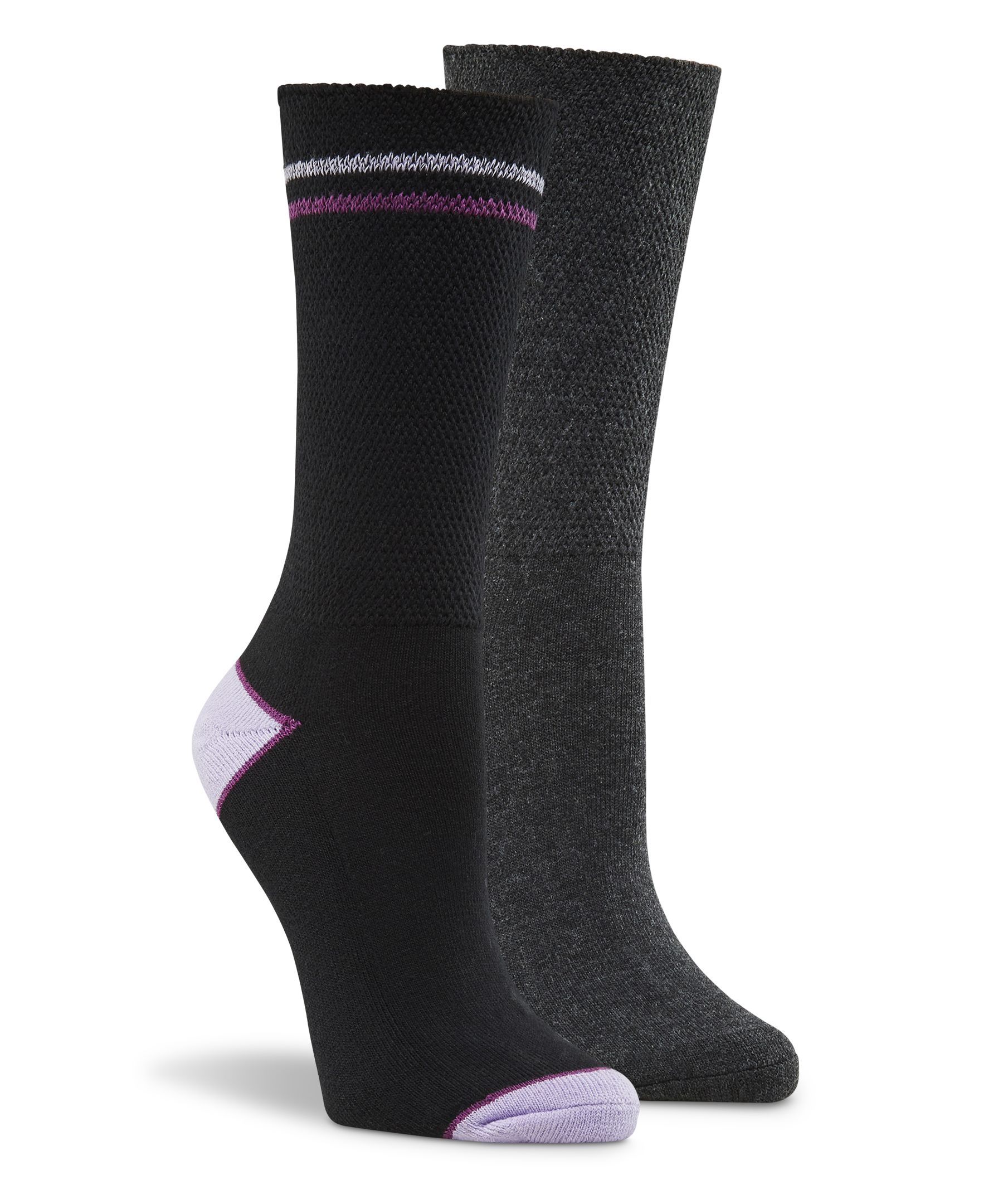Welmax Women's NonBinding Socks, 2 Pack Marks