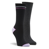 Chaussettes sans compression pour femmes, Wel-max, paquet de 2&nbsp;paires Front_Three_Fourths_Angled_Right