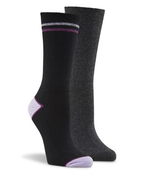 Chaussettes sans compression pour femmes, Wel-max, paquet de 2 paires