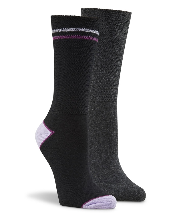 Chaussettes sans compression pour femmes, Wel-max, paquet de 2 paires