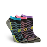 Copper Sole Women's 3 Pack Extreme Atheletic No Show Sock Front_Three_Fourths_Angled_Right