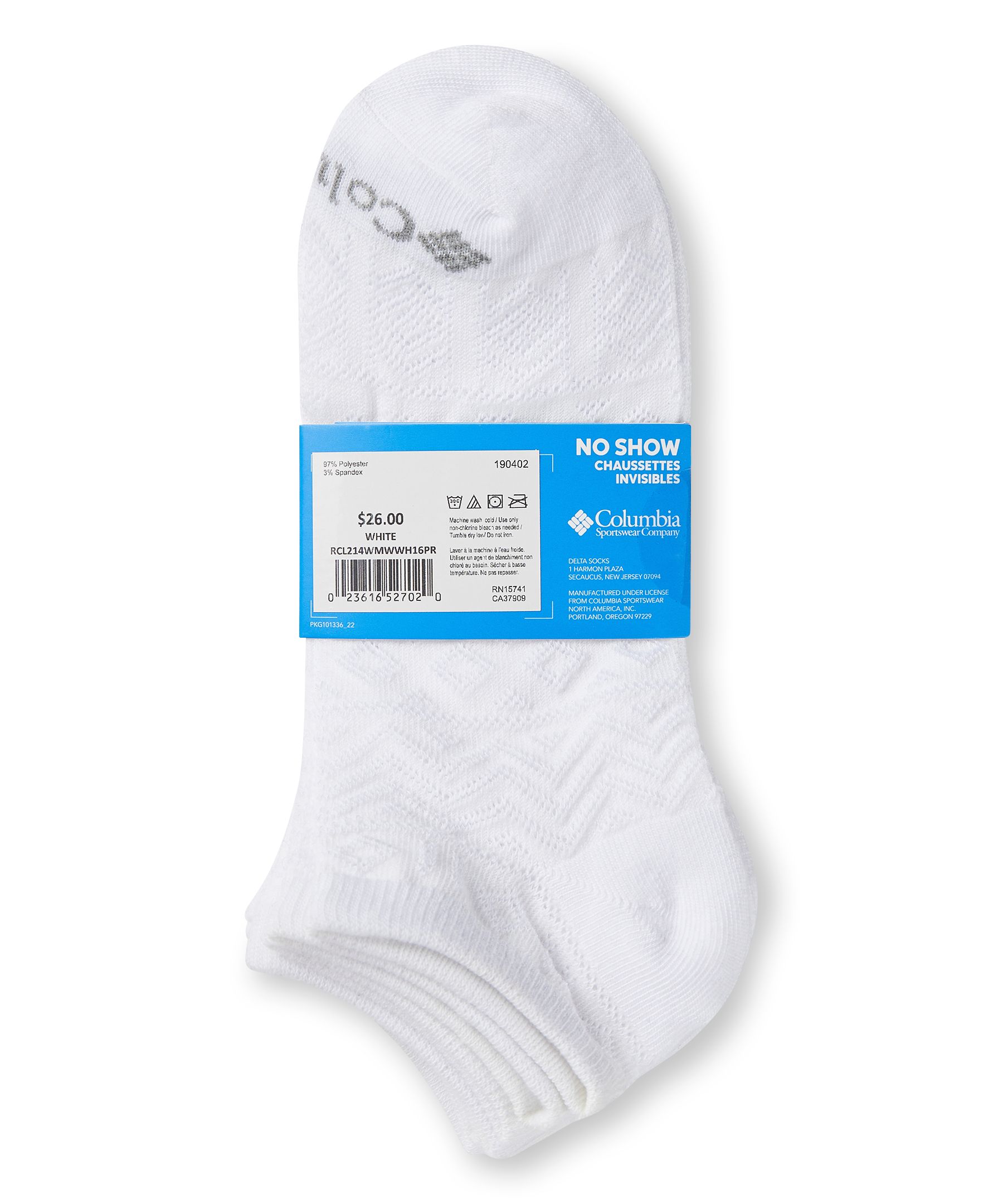 Columbia Women's Pattern Mesh No Show Socks, 6 Pack