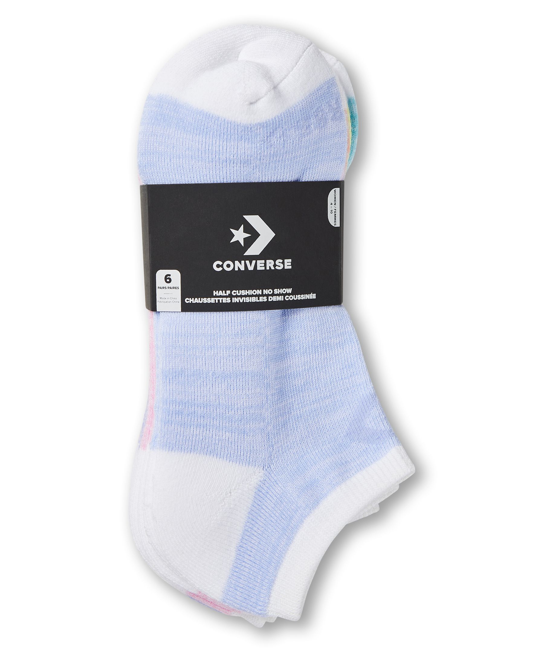 Converse Women s Half Cushion No Show Socks 6 Pack