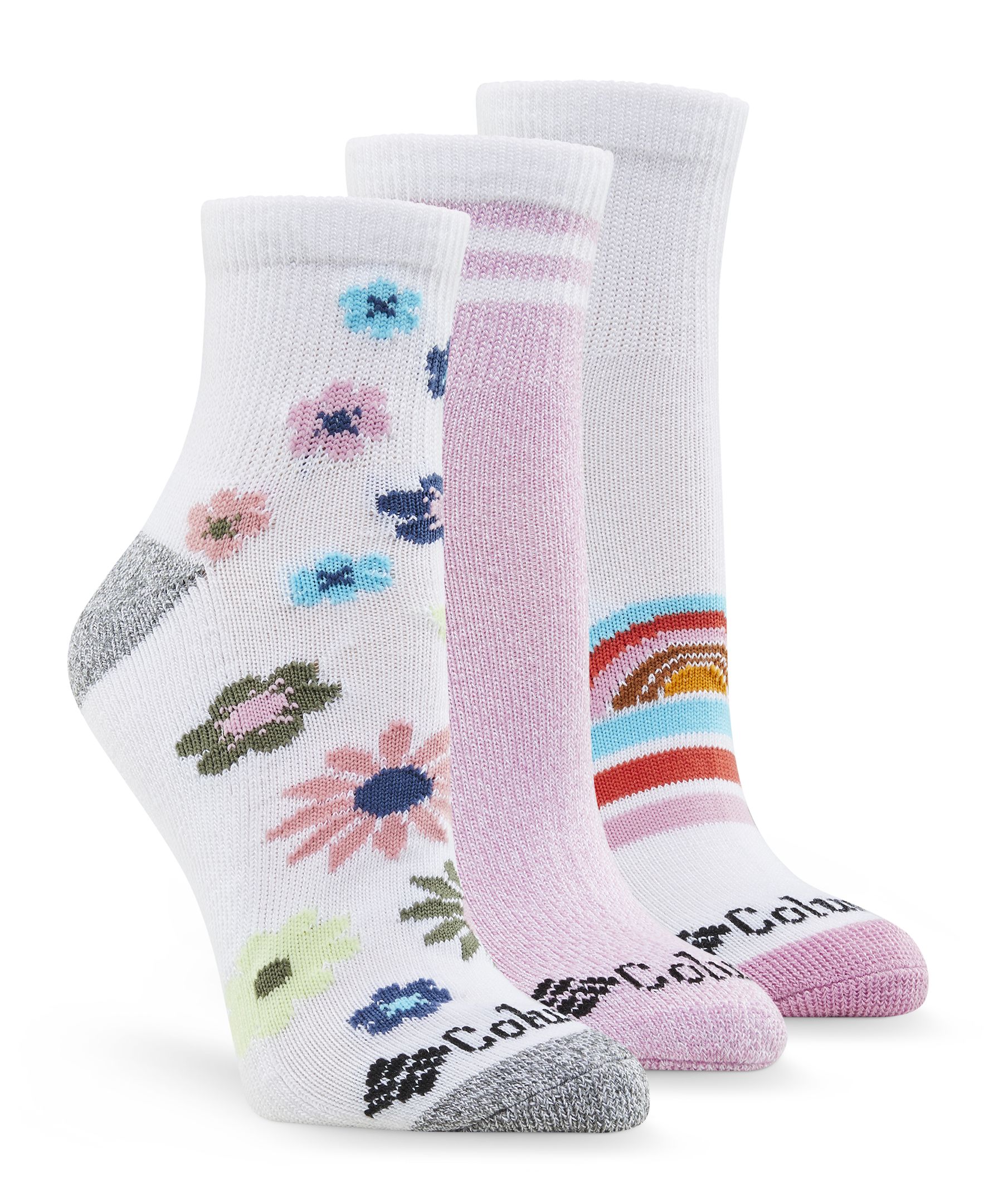 Columbia Women's Happier Outdoors Quarter Height Socks, 3 Pack | Marks