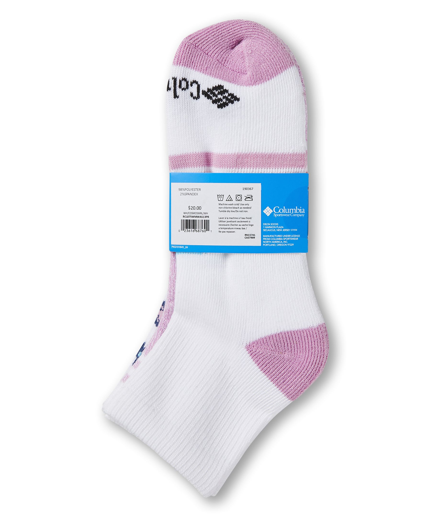 Columbia Women's Happier Outdoors Quarter Height Socks, 3 Pack