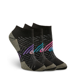 Chaussettes basses pour femmes, paquet de 3&nbsp;paires, Extreme Athletic, Copper Sole Front_Three_Fourths_Angled_Right