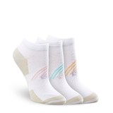 Chaussettes basses pour femmes, paquet de 3 paires, Extreme Athletic, Copper Sole Front_Three_Fourths_Angled_Right