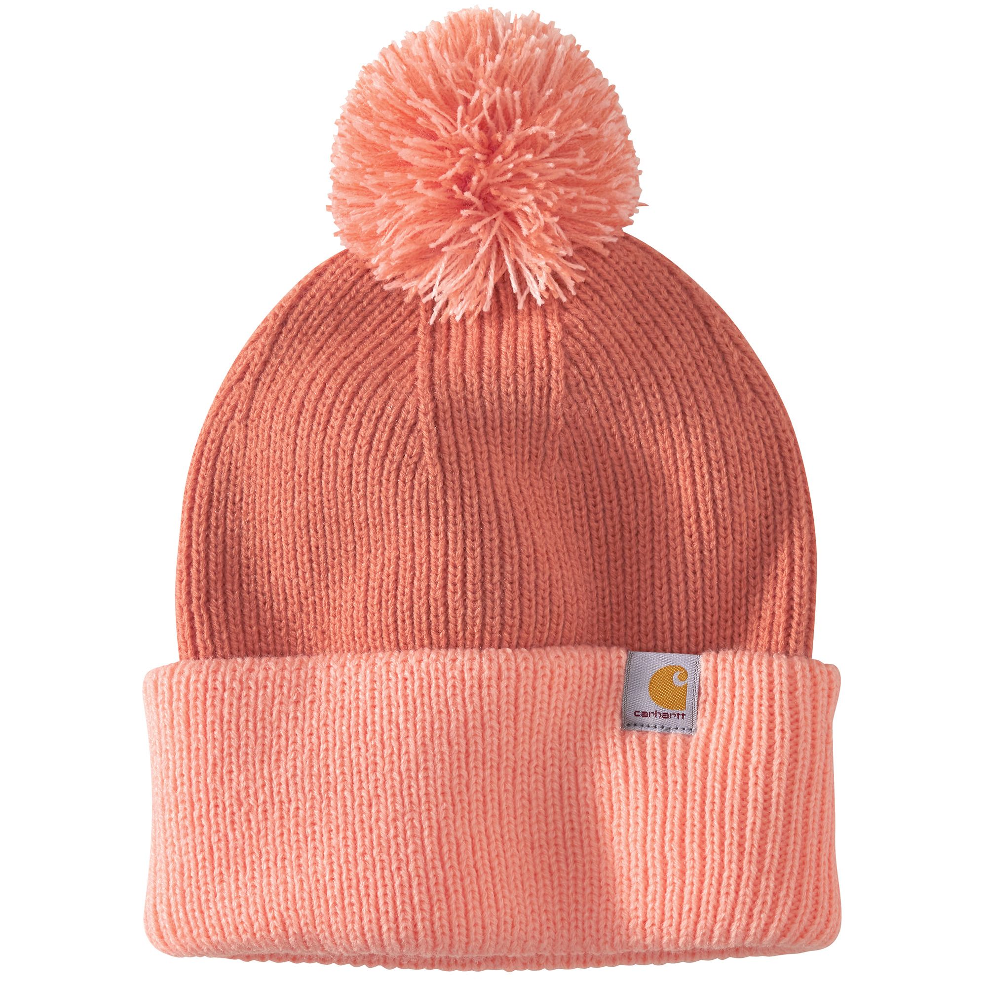 Bonnet à revers avec pompon en tricot pour femmes, Carhartt