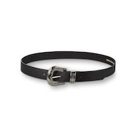 Ceinture en cuir de 1&nbsp;pouce avec boucle en 2&nbsp;pièces pour femmes, Denver Hayes Front_Elevated
