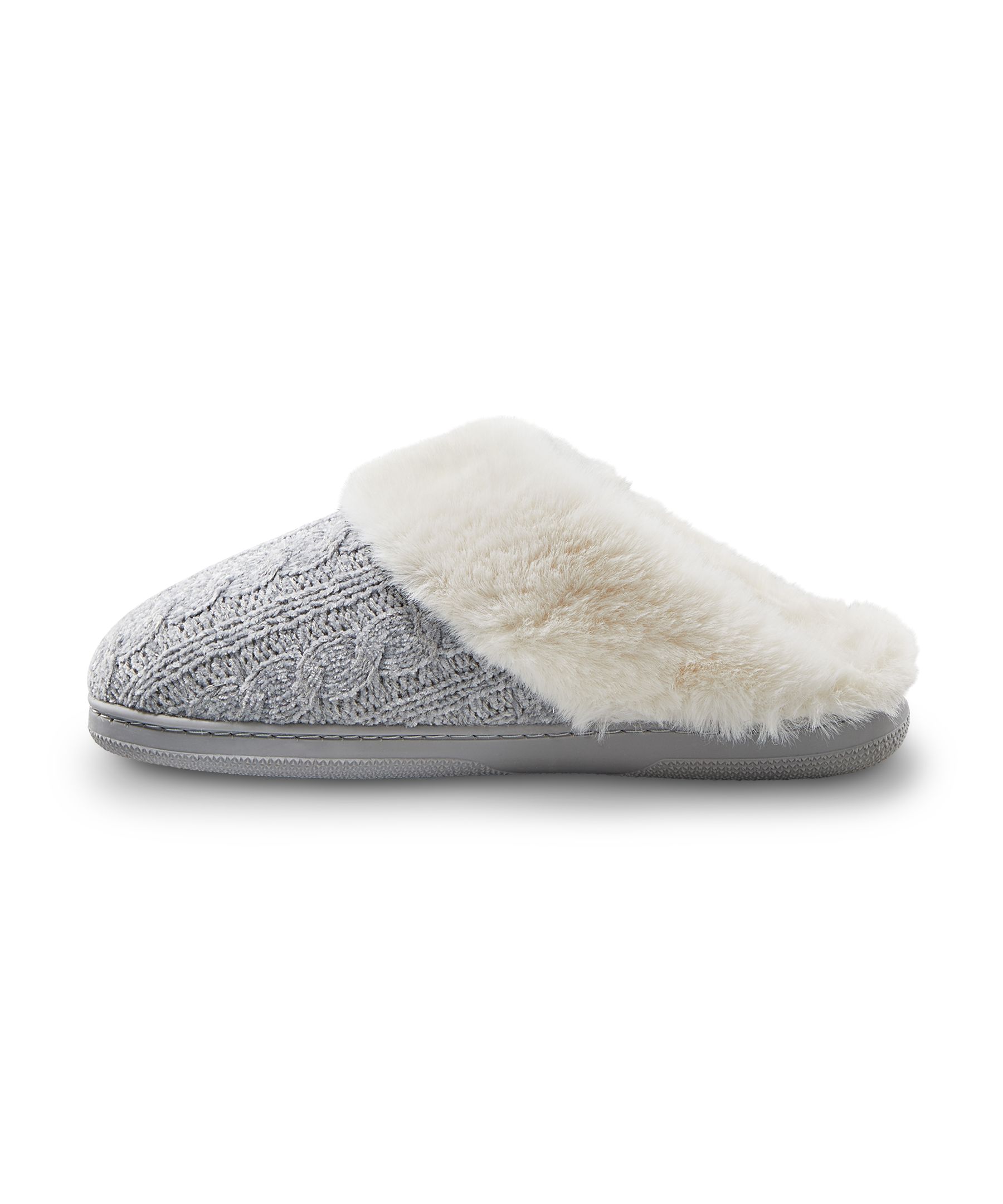 Pantoufles à point de torsade et chenille pour femmes, Denver Hayes