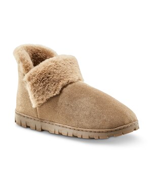 Denver Hayes Women's Easy On Microsuede Bootie Slippers