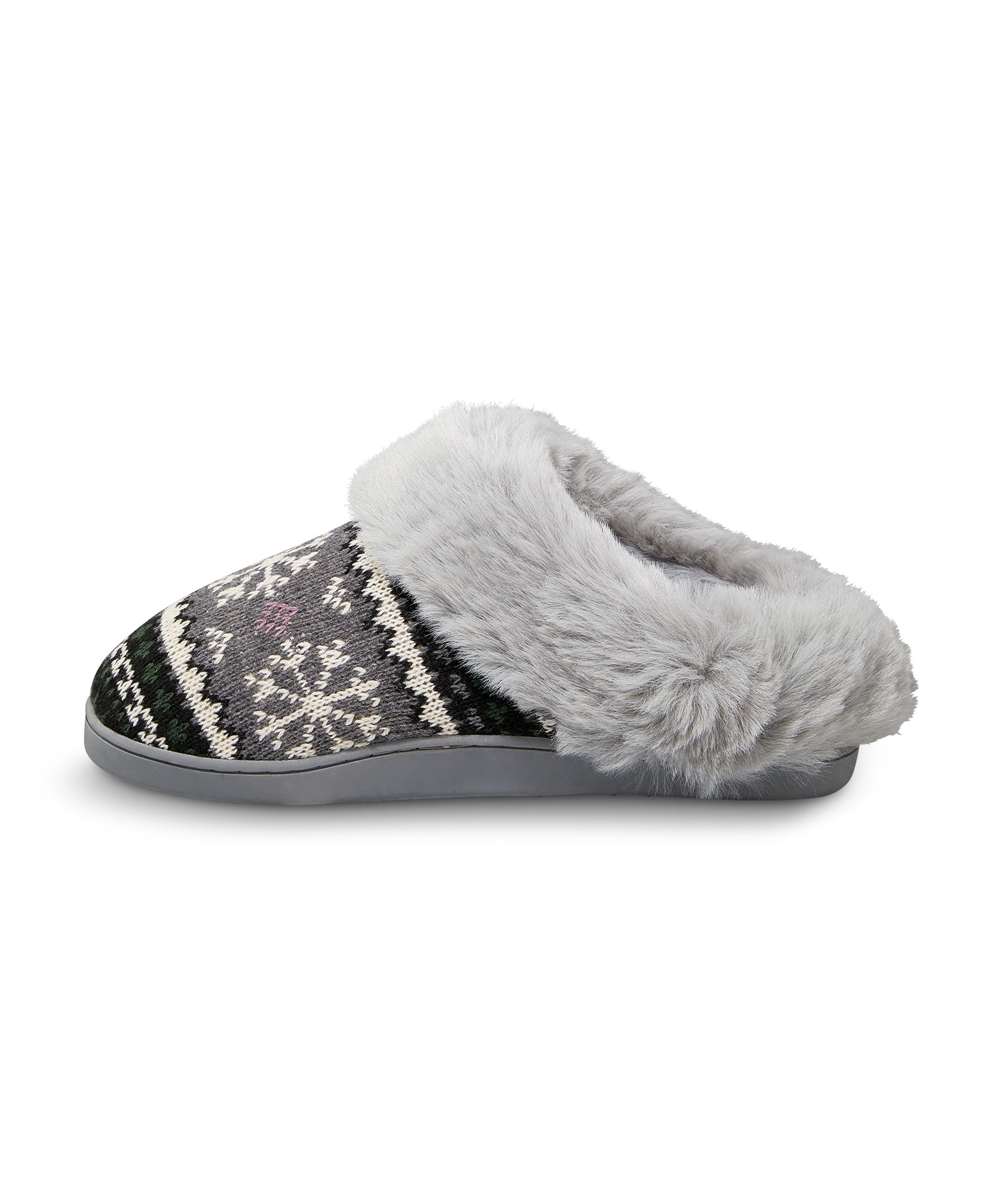 Pantoufles en tricot de style nordique et en fausse fourrure pour femmes, Denver Hayes